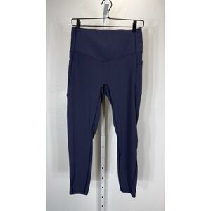 Halara UltraSculpt 7/8 Leggings Size Large High Rise Blue Shaping Stretch NWT